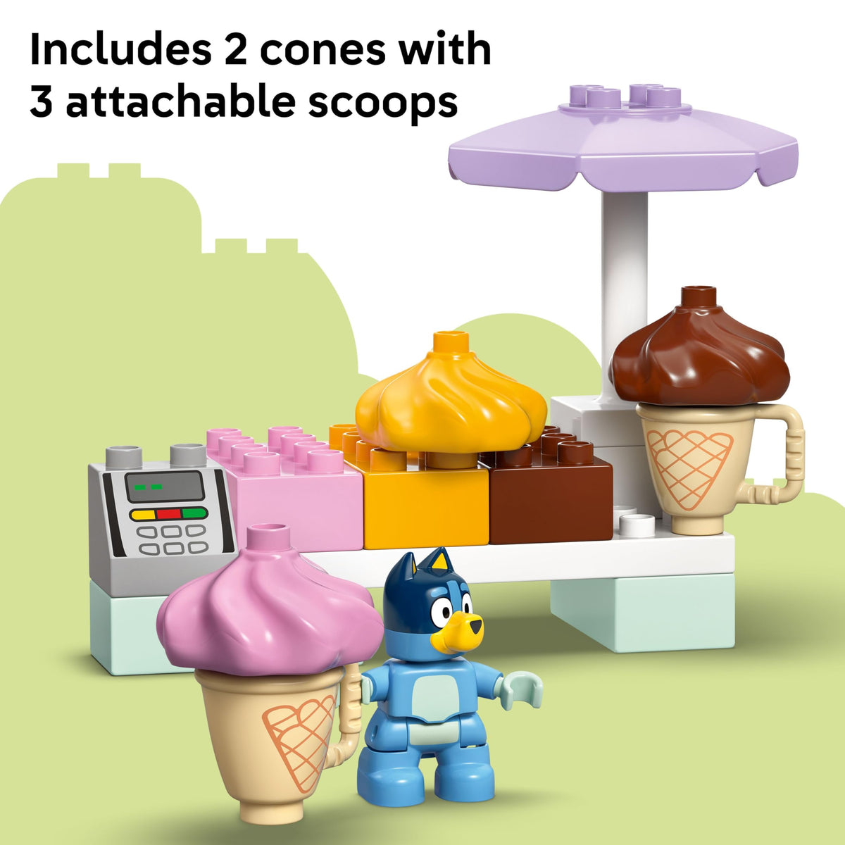 LEGO DUPLO Bluey Ice Cream Trip with Bluey, Ages 2+, 10458