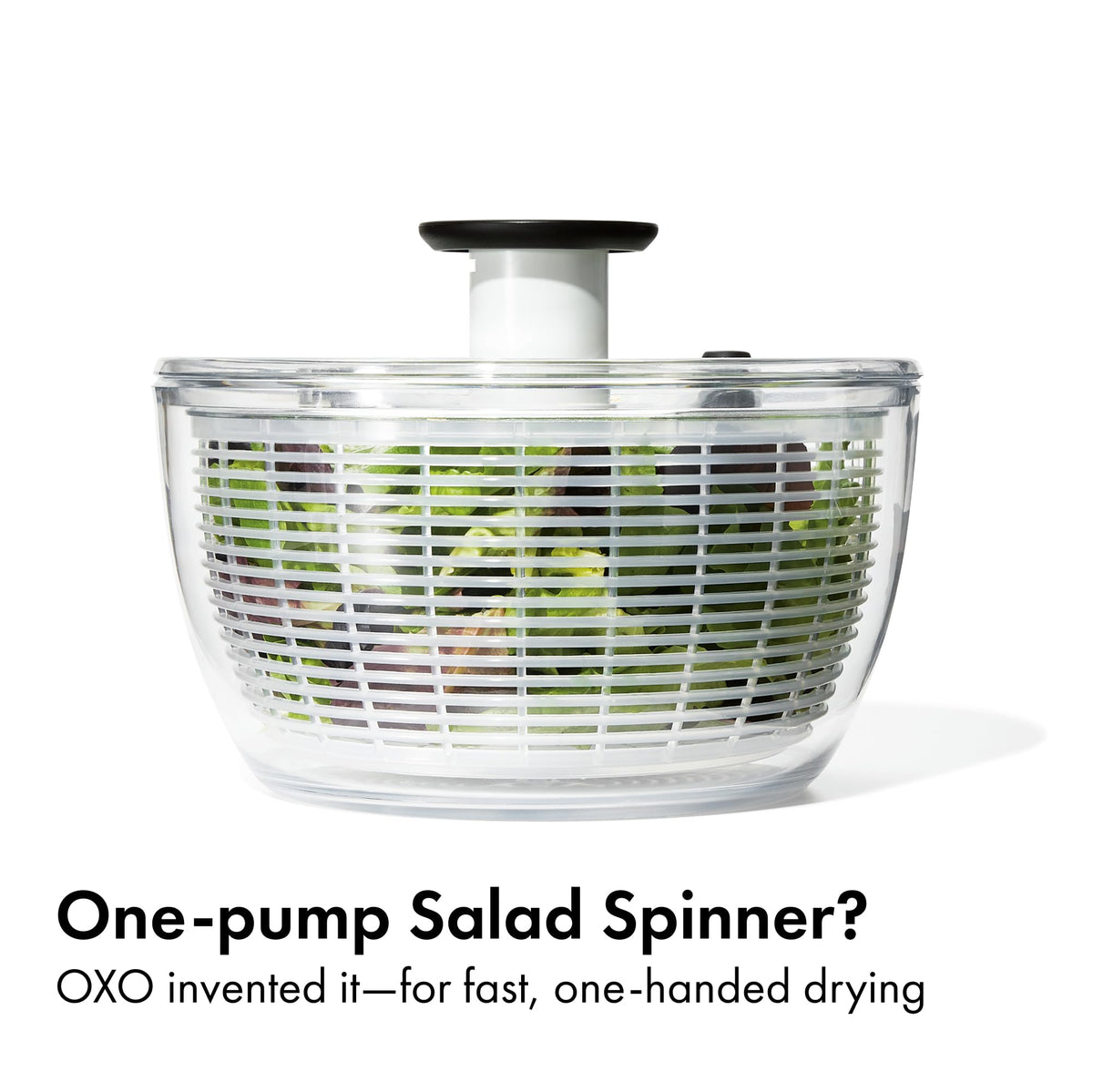 OXO Good Grips Salad Spinner, 10.25 in, Clear