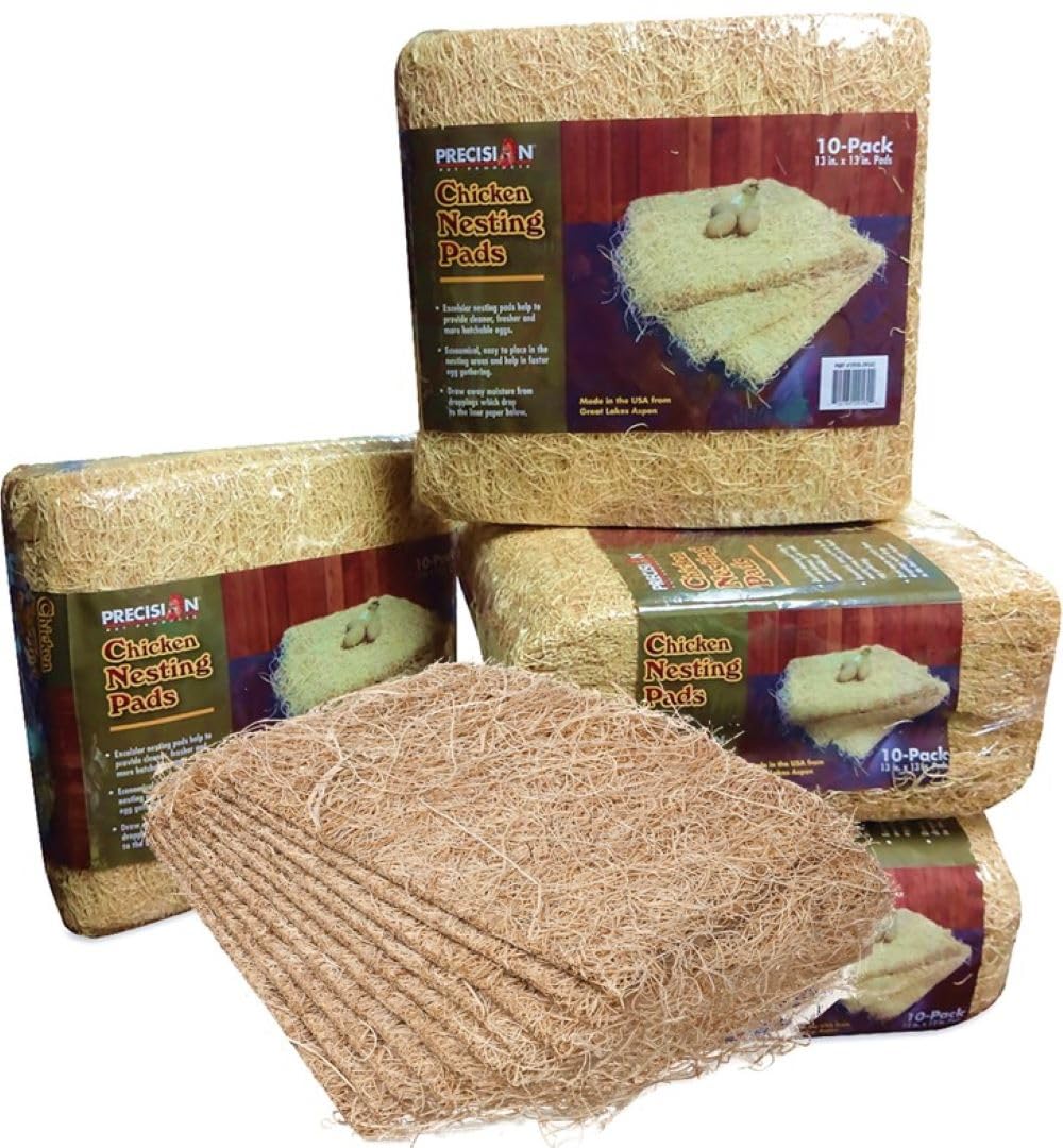 Precision Pet 7029162 Excelsior Nesting Pads, 10 Pads