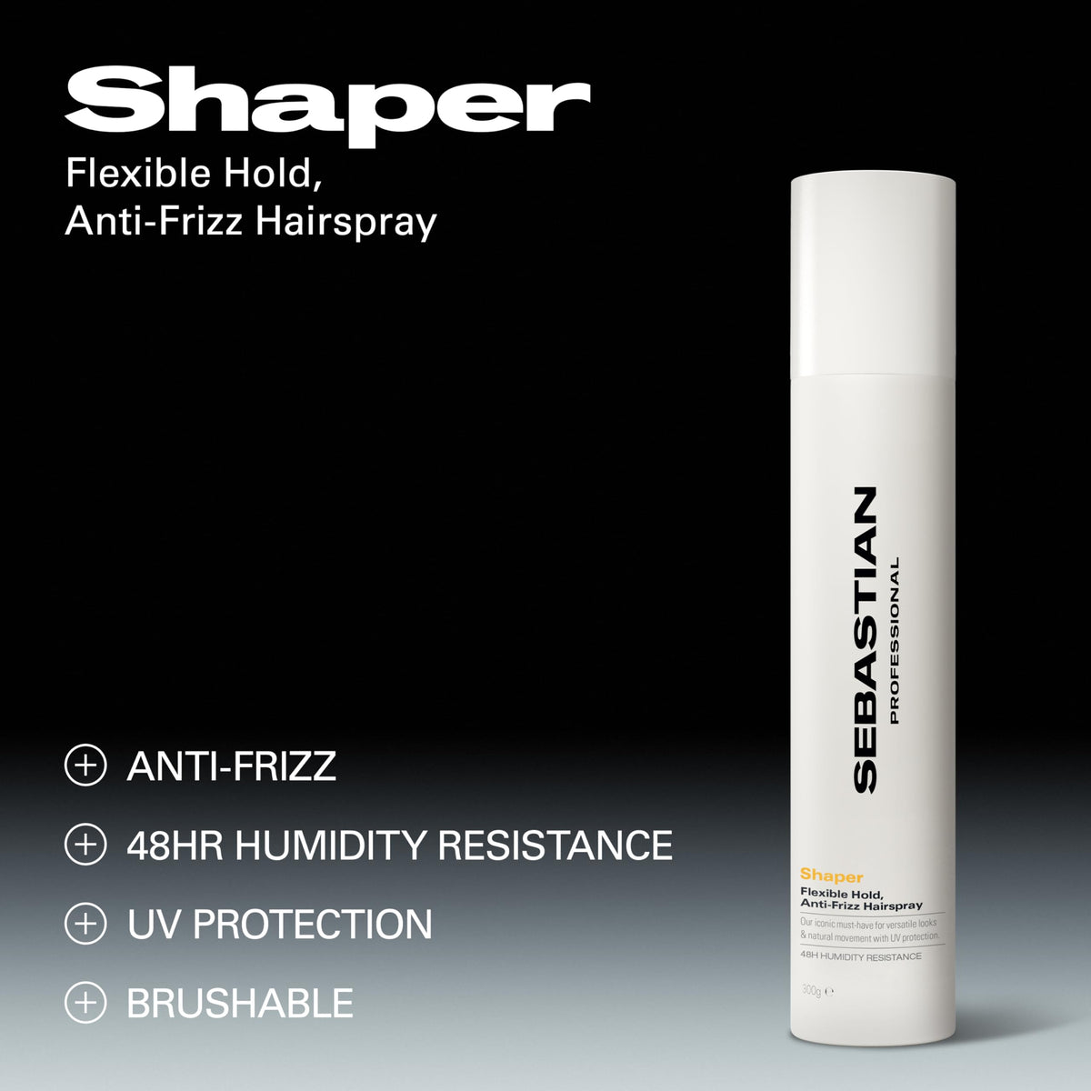 Sebastian Professional Shaper Hairspray, Flexible Hold, 10.6 oz, 300 g