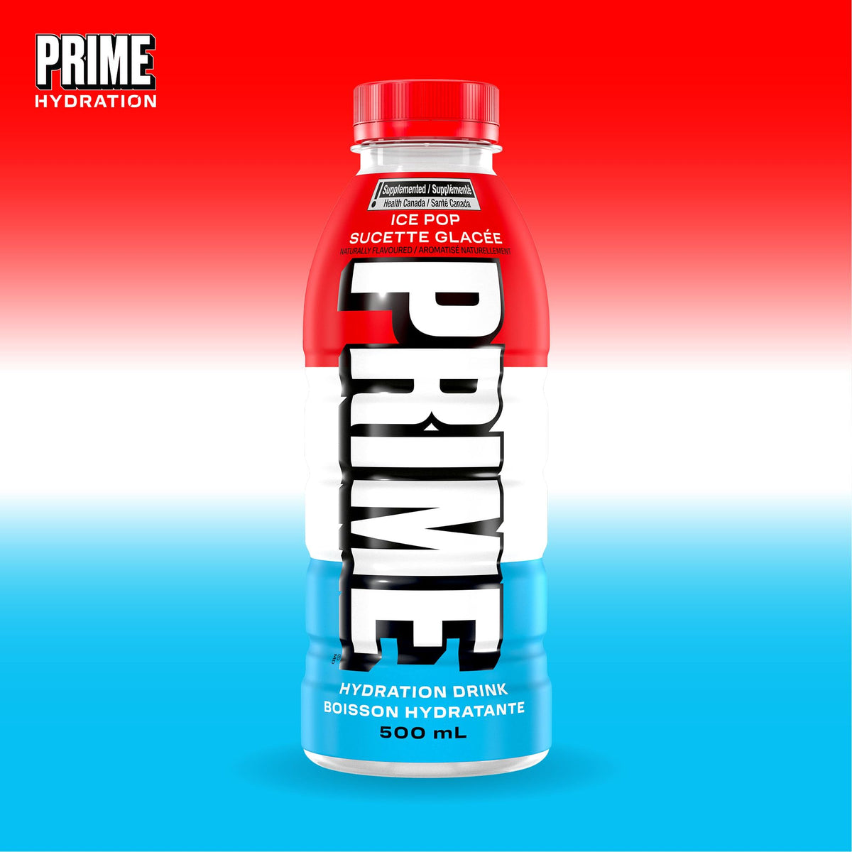 Prime Hydration Drink Ice Pop, 12 x 500 mL
