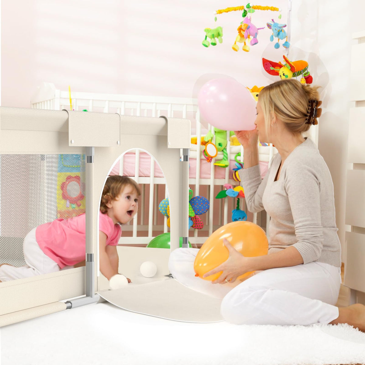 Fodoss Baby Playpen, 47" x 47"