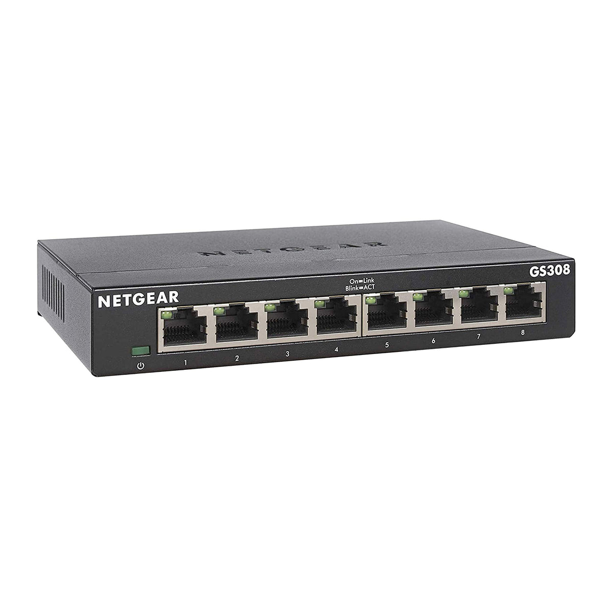 NETGEAR 8-Port Gigabit Ethernet Unmanaged Switch, GS308, Black