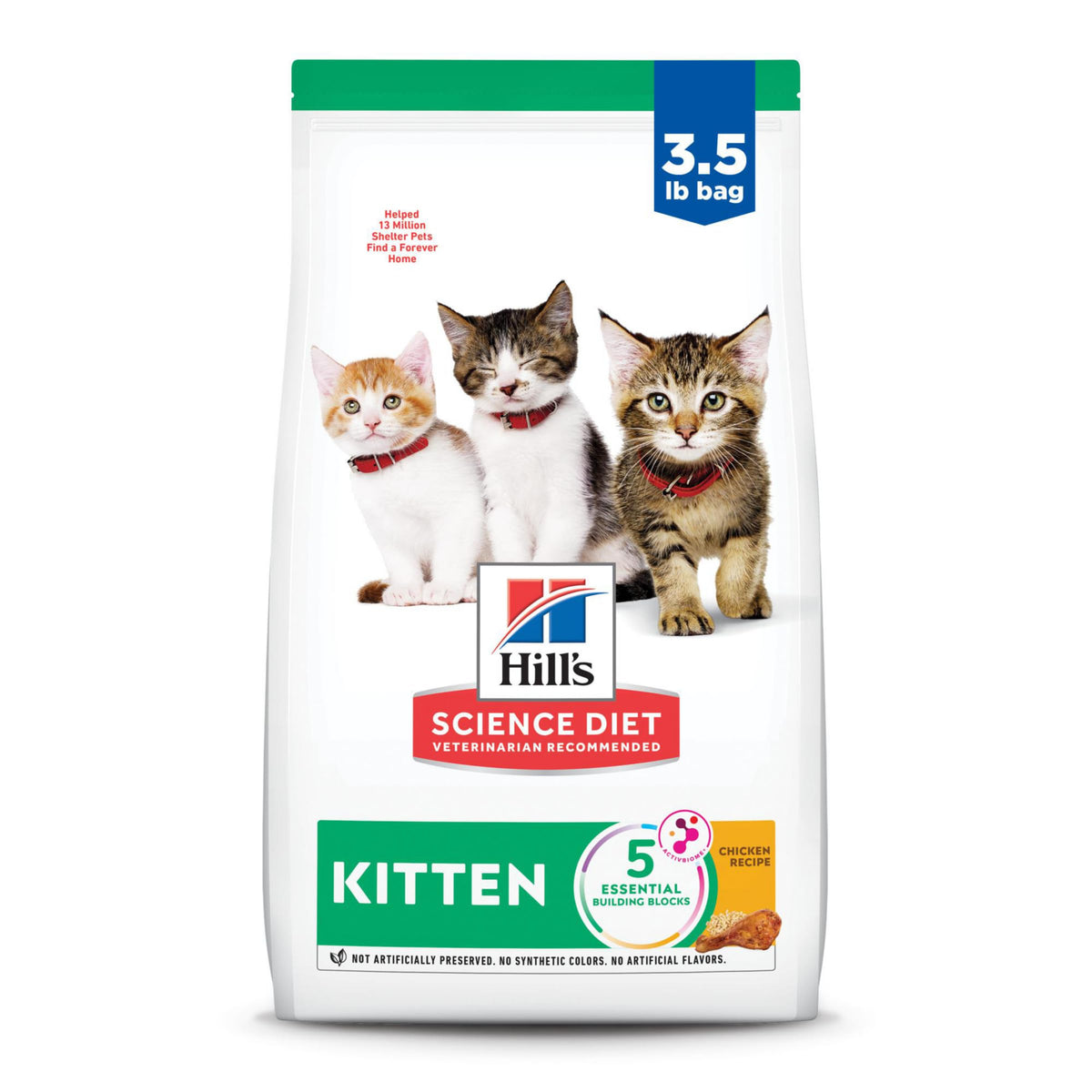 Hill's Science Diet Kitten Dry Cat Food, Chicken, 1.58 kg