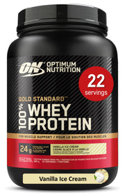 Optimum Nutrition Gold Standard 100% Whey, Vanilla Ice Cream, 670g