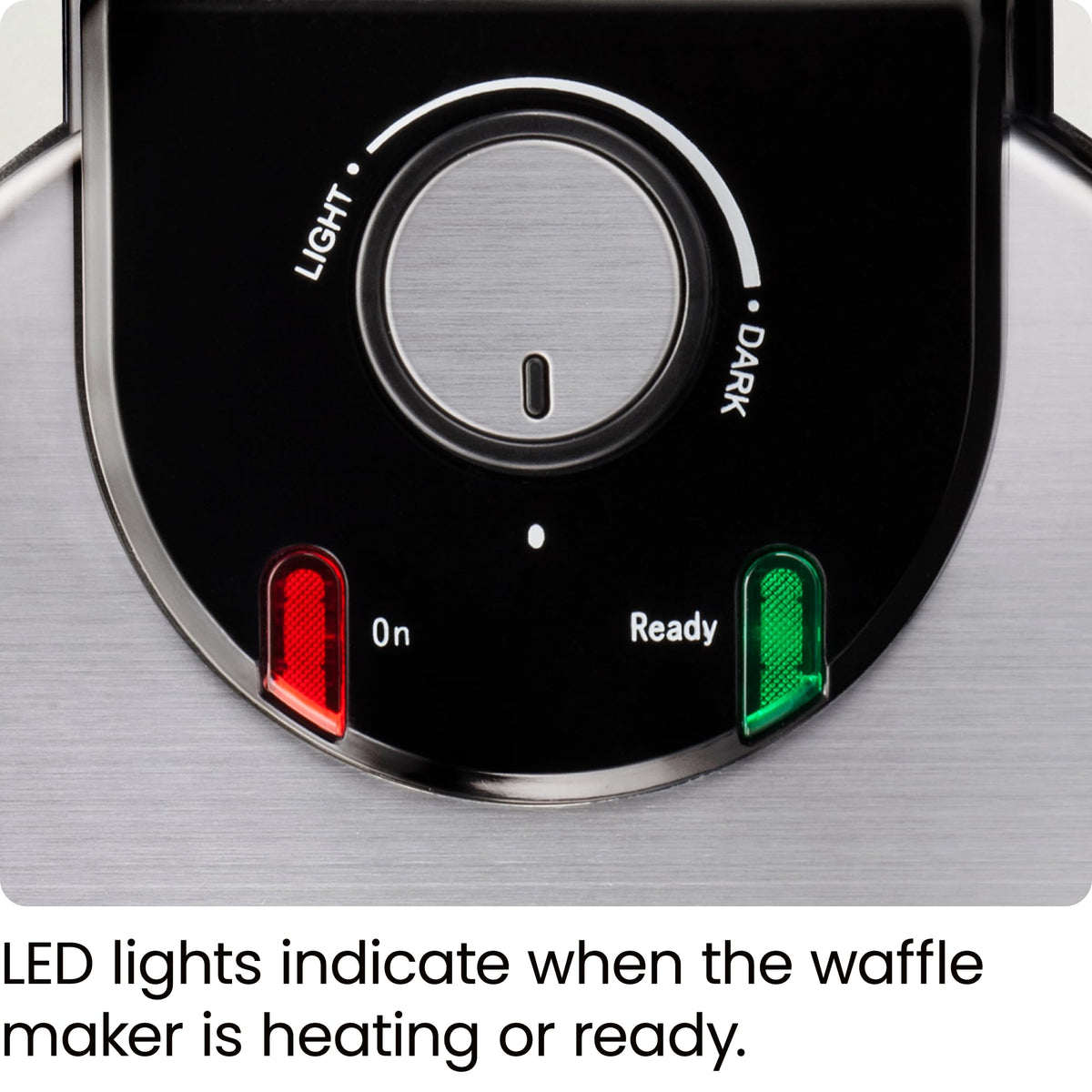 Chefman Rotating Belgian Waffle Maker, Stainless Steel/Black
