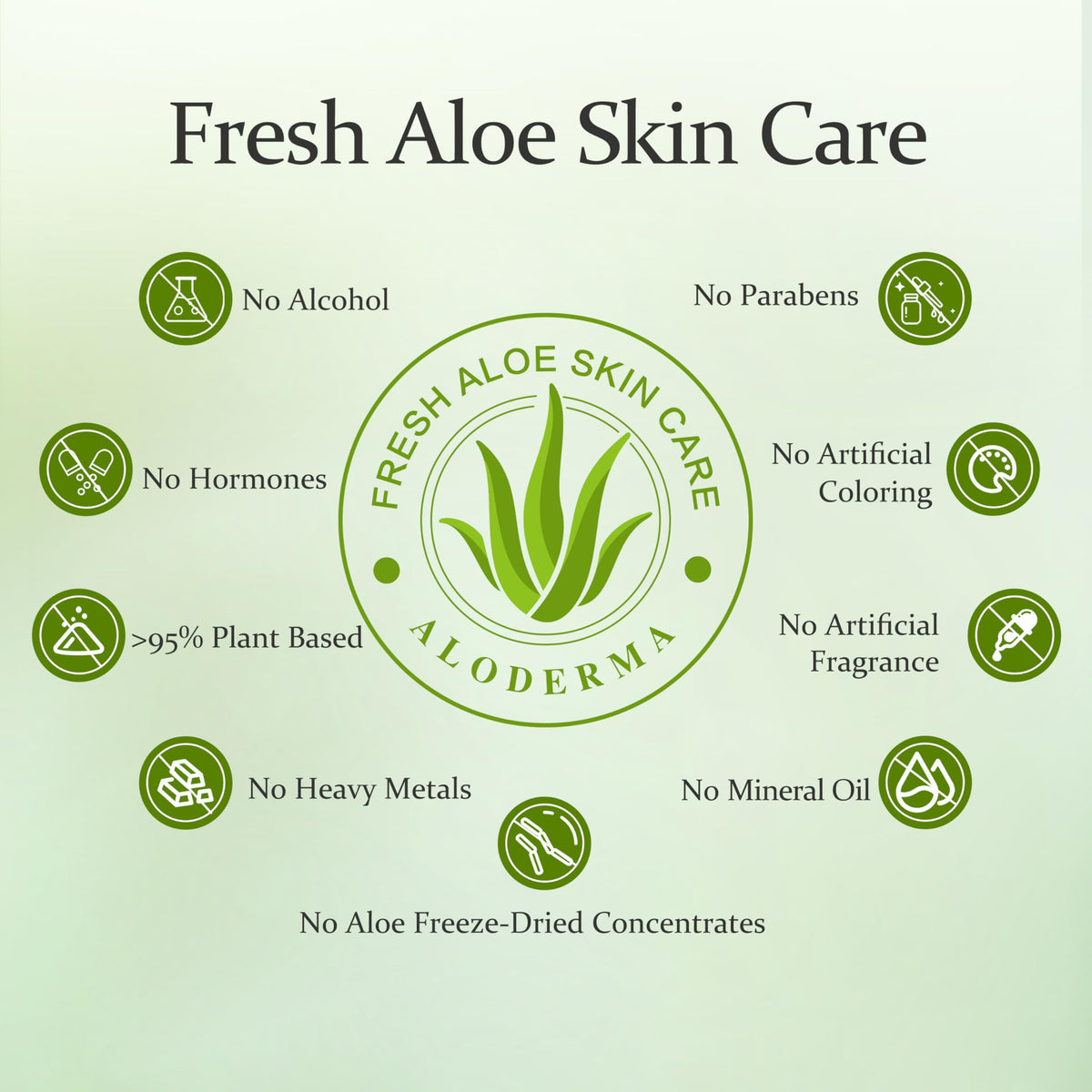 Aloderma Organic Aloe Vera Gel, 10.6 oz