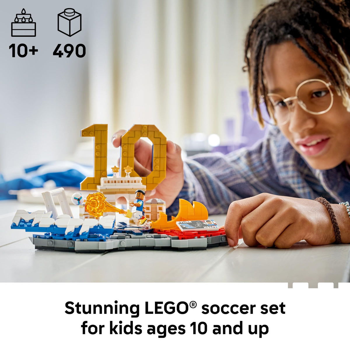 LEGO Editions Kylian Mbappé Soccer Highlights Building Set (43013)