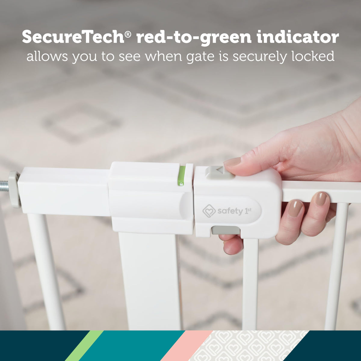 Safety 1st Easy Install Walk-Through Gate, Black