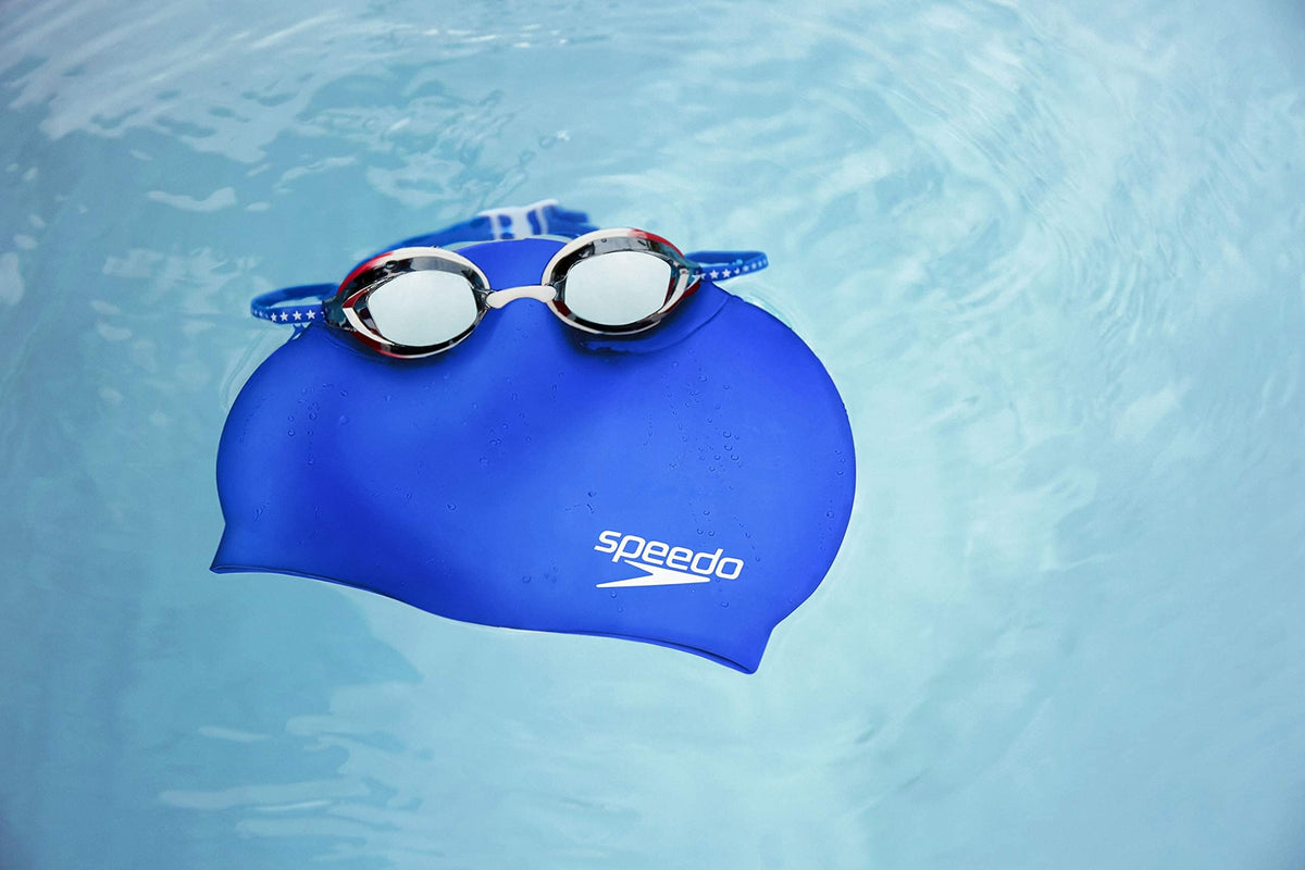 Speedo Unisex Adult Silicone Swim Cap, Black, One Size