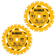 DeWalt Circular Saw Blade Combo Pack, 6-1/2 Inch, DWA2612CMB