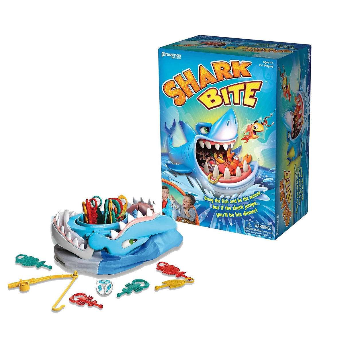 Pressman Shark Bite Fishing Game, Trilingual