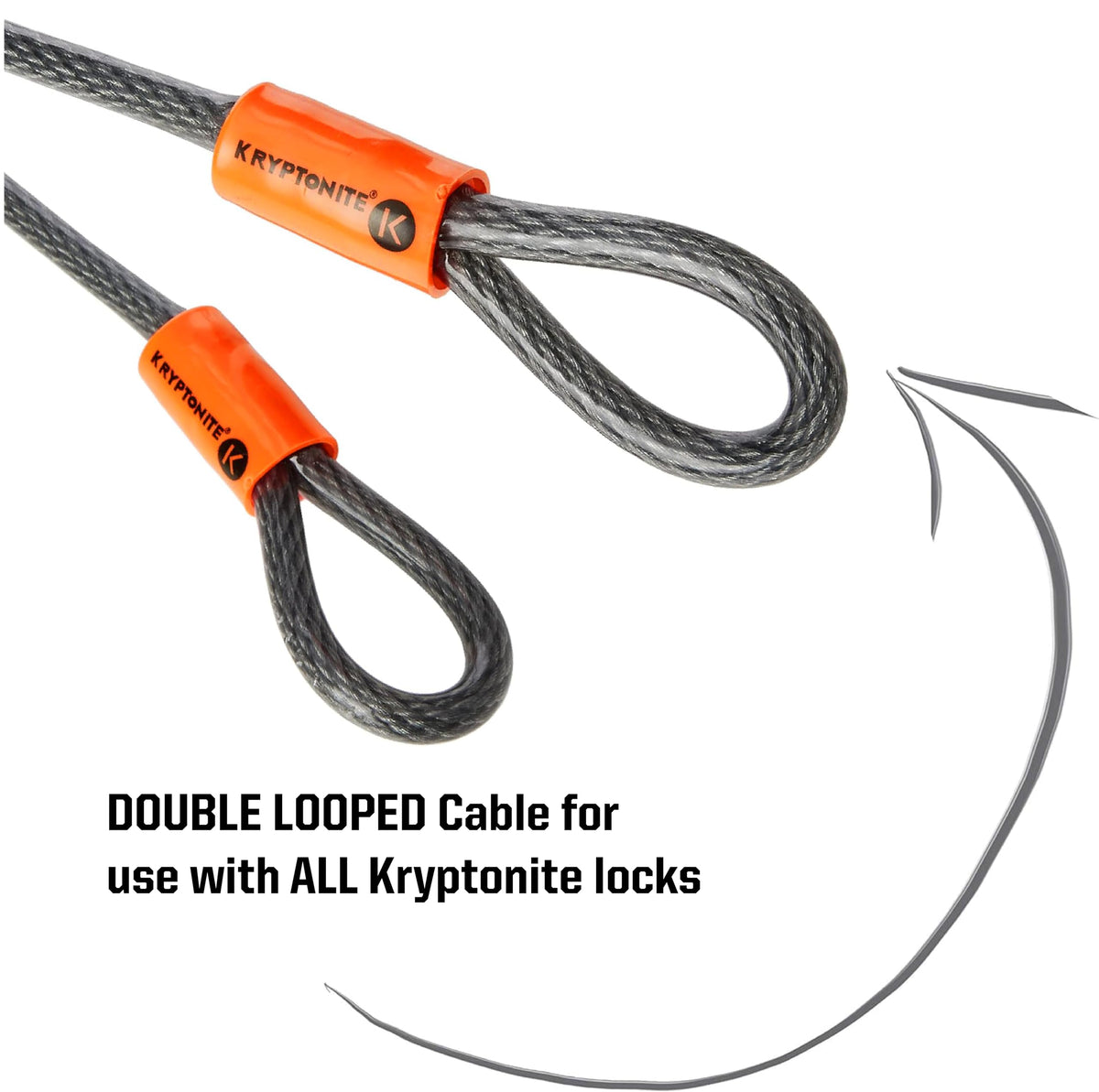 Kryptonite KryptoFlex 3/8-Inch x 7-Feet Double Loop Security Cable