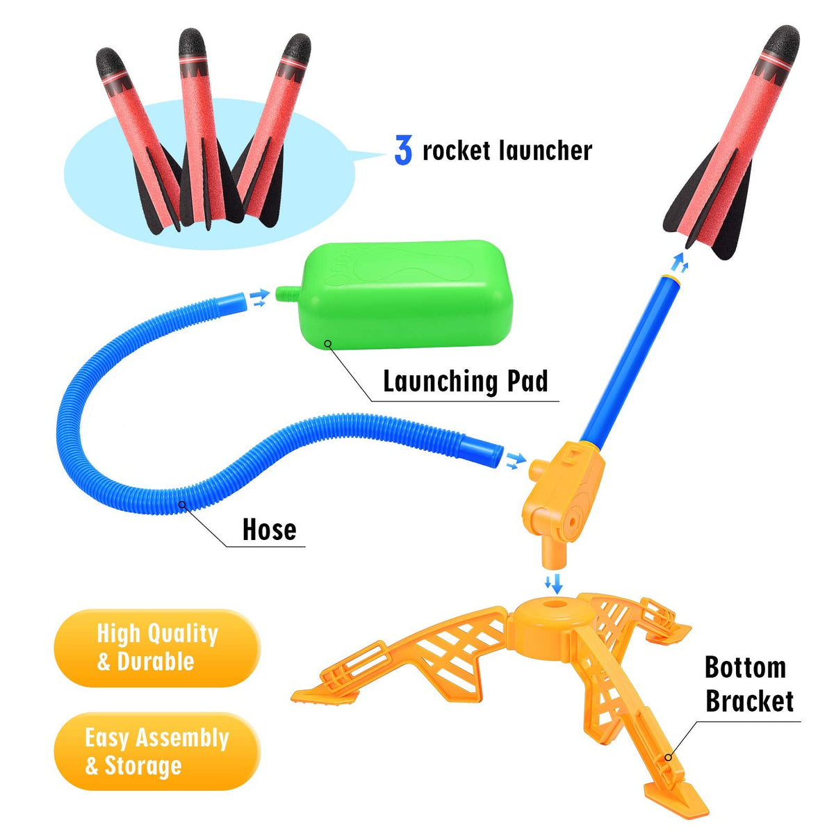 Notique Rocket Toy Set, Ages 3-9