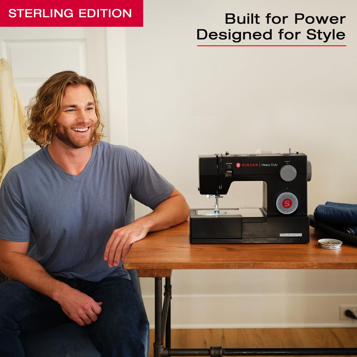 SINGER 4432 Sterling Heavy Duty Sewing Machine with Accessory Kit