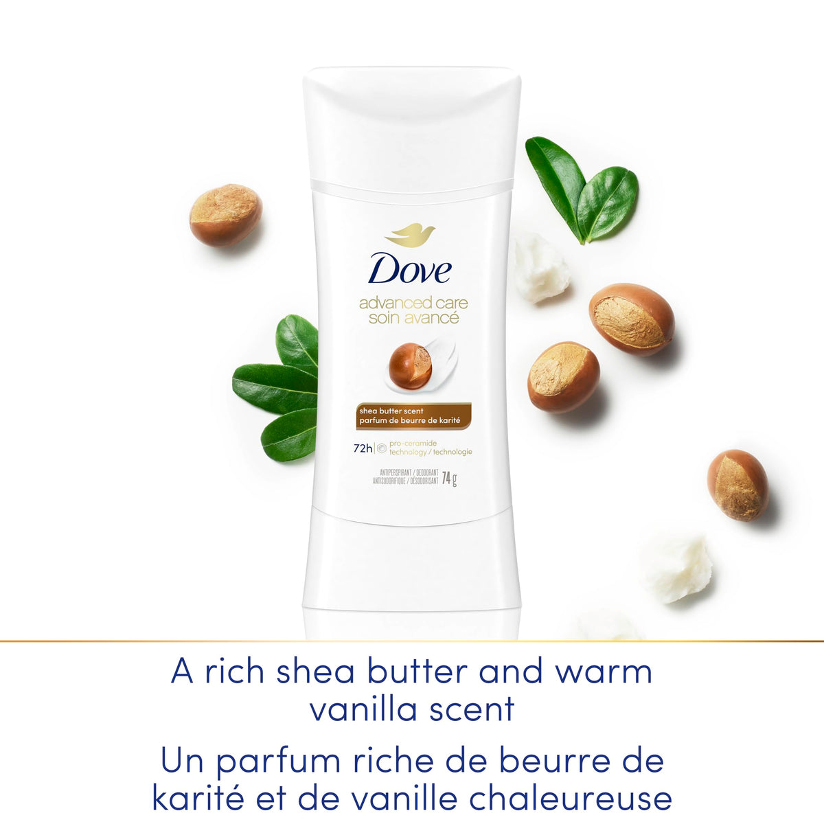 Dove Advanced Care Women's Antiperspirant Stick, 74 g, 3 Pack