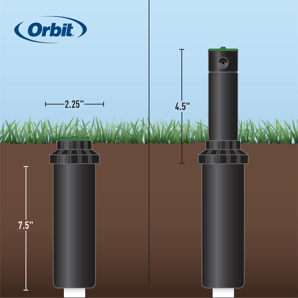 Orbit WaterMaster Voyager II Professional Pop-Up Gear Drive