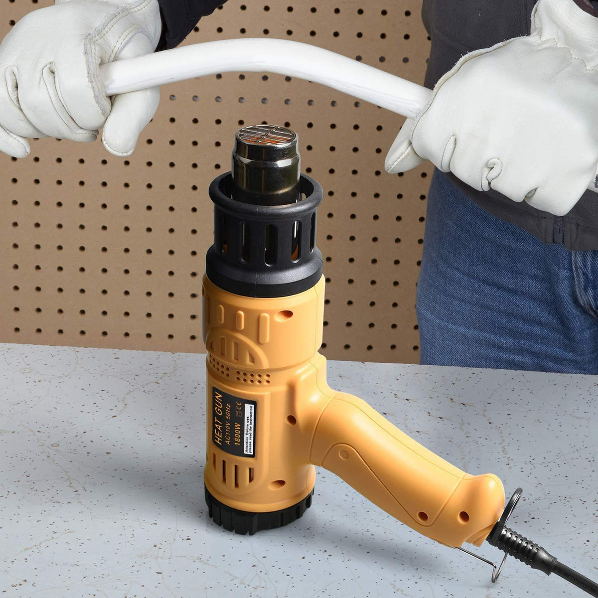 SEEKONE 1800W Variable Temperature Heat Gun Kit