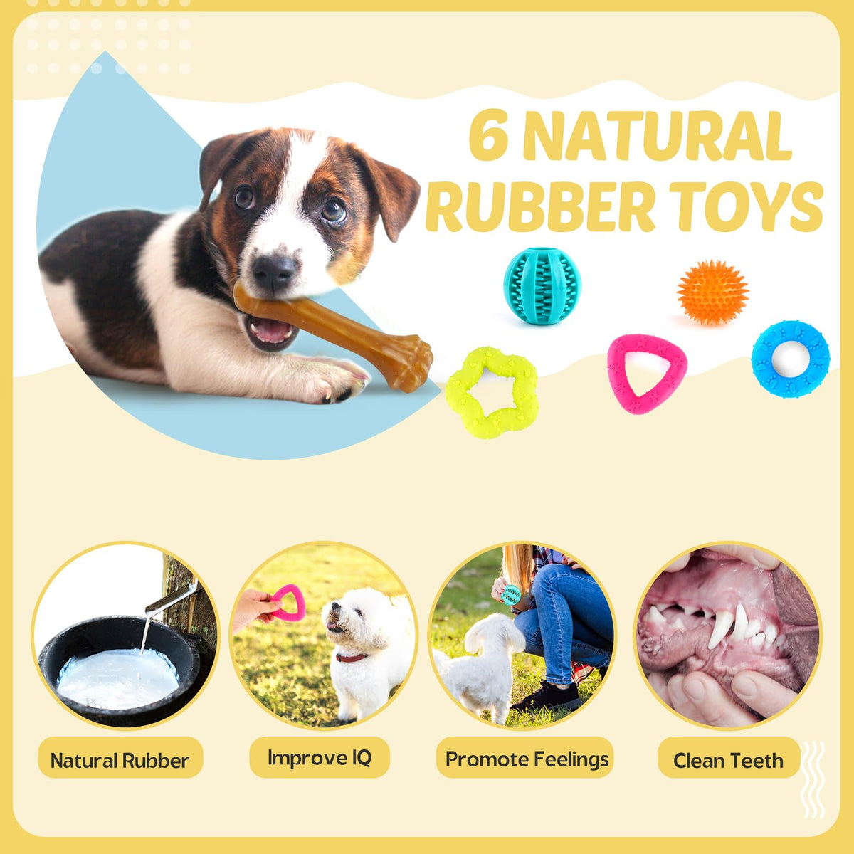 LOYEE Puppy Chew Toy Set, 21 Pieces