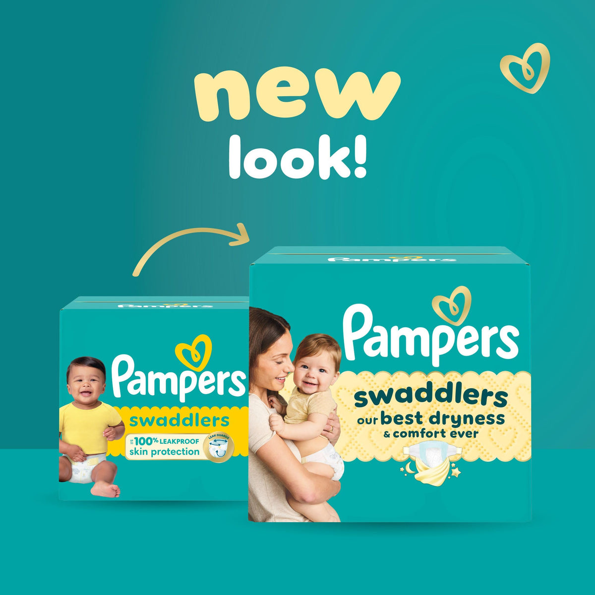 Pampers Swaddlers Diapers, Size 2, 186 Count