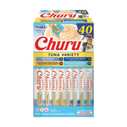 Inaba Churu Cat Treats, Tuna Variety Box, 40 Tubes, 14g Each