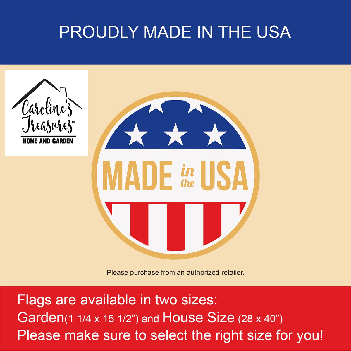 Caroline's Treasures BB4365CHF Whippet Flag, Large