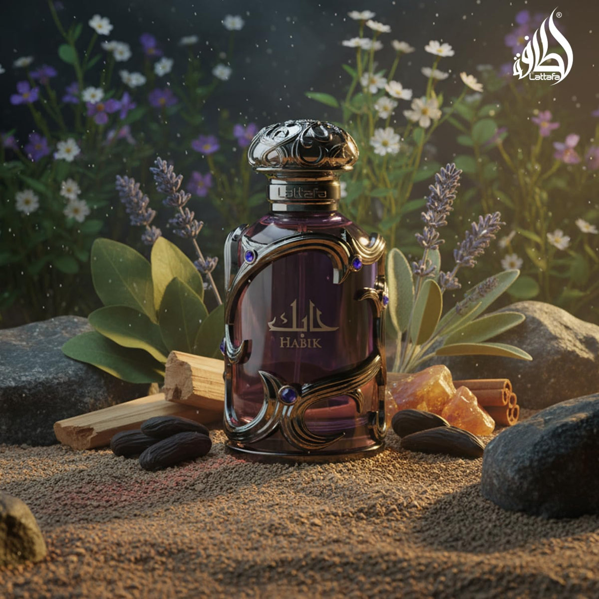 Lattafa Habik Eau de Parfum Spray for Men, 3.4 oz / 100 mL
