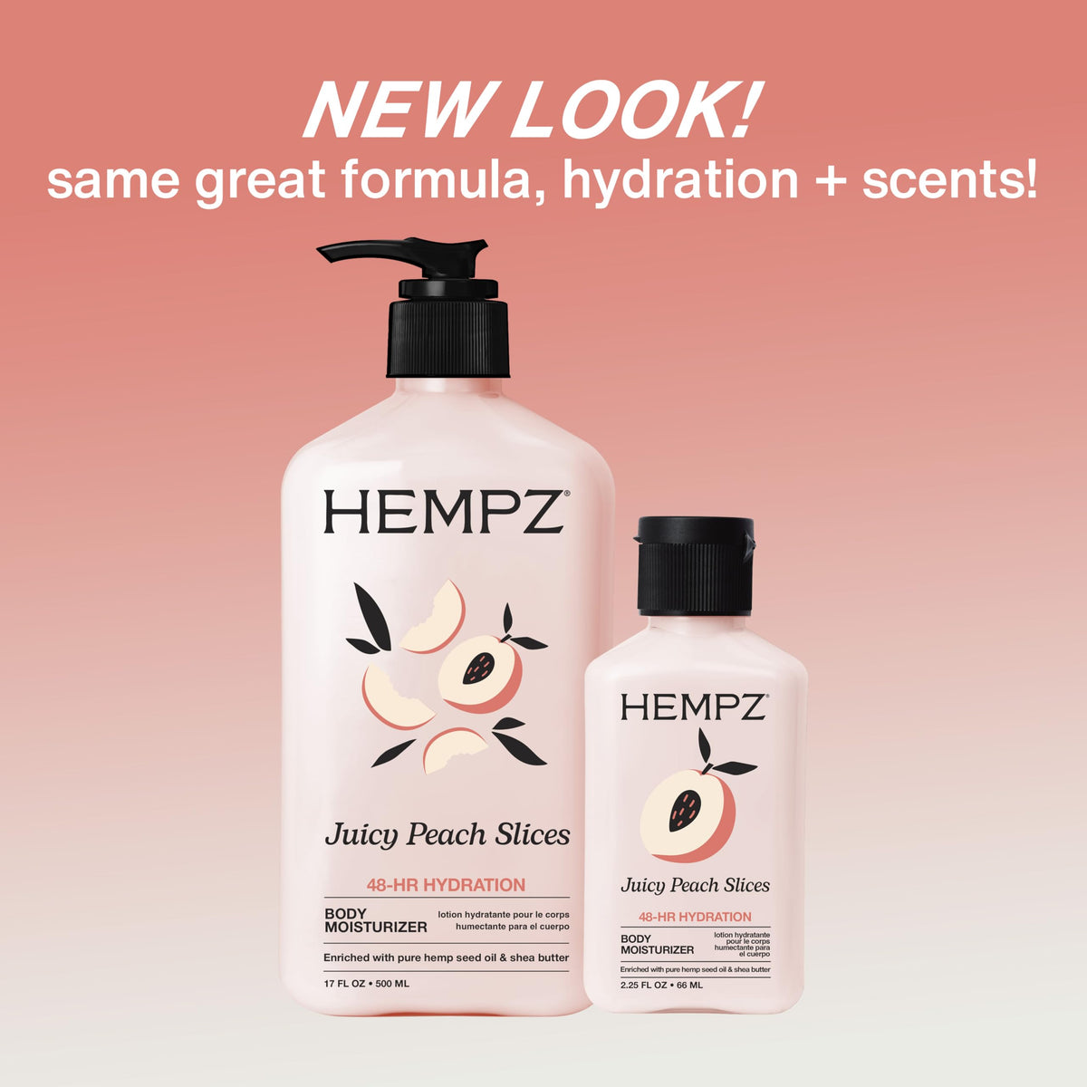 Hempz Juicy Peach Hydrating Body Lotion, 17 fl.oz.
