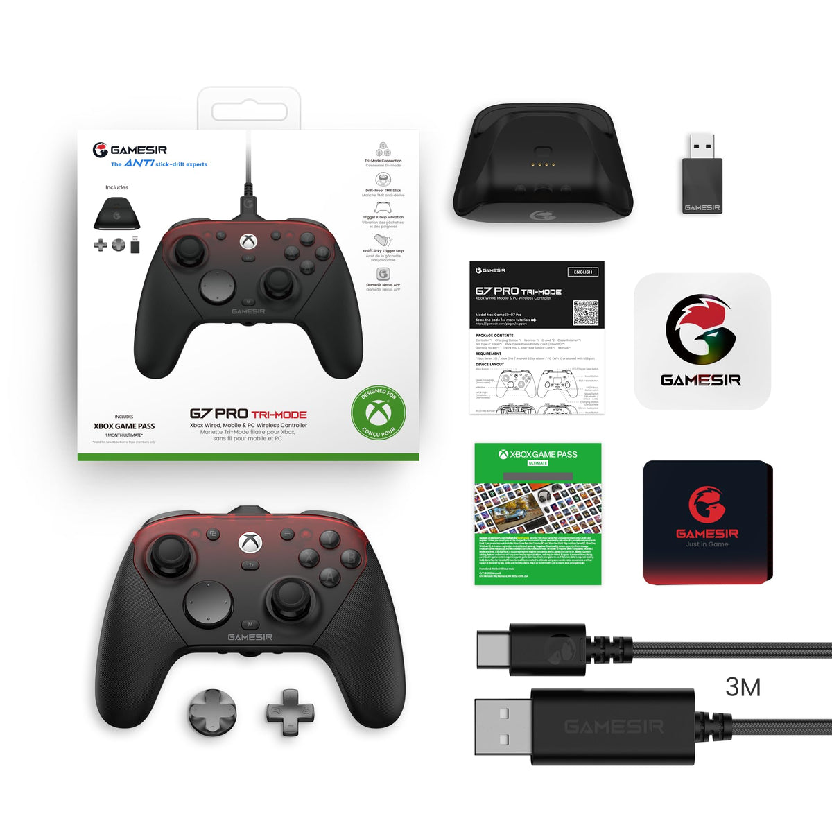 GameSir G7 Pro Controller for Xbox, PC and Android, Black