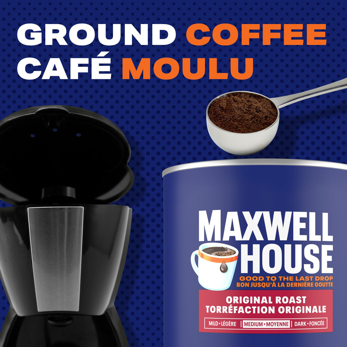 Maxwell House Original Roast Ground Coffee, 864 g
