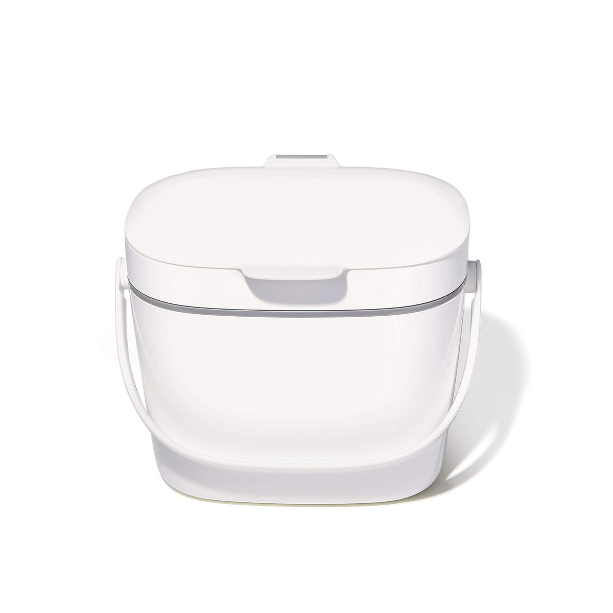OXO Good Grips Easy-Clean Compost Bin, White, 1.75 Gal/6.62 L