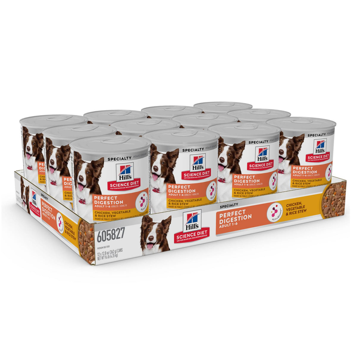 Hill's Science Diet Perfect Digestion Wet Dog Food, 12 x 12.5 oz