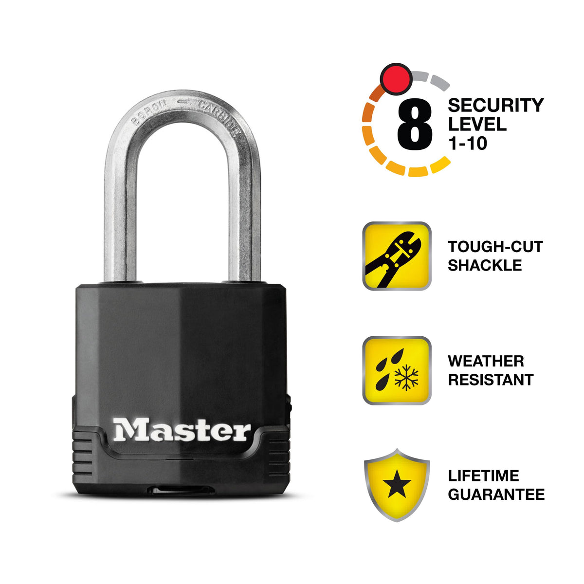 Master Lock Magnum Heavy Duty Outdoor Padlock, M115XTLF, 2 Pack