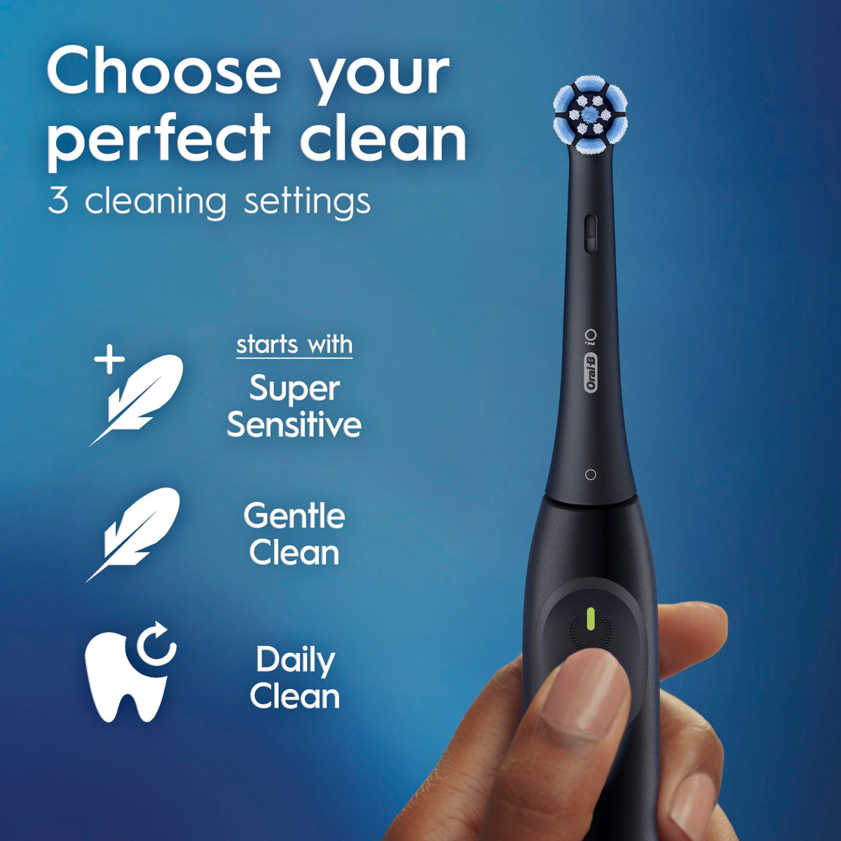 Oral-B iO2 Electric Toothbrush Starter Kit, Night Black, iO Series 2