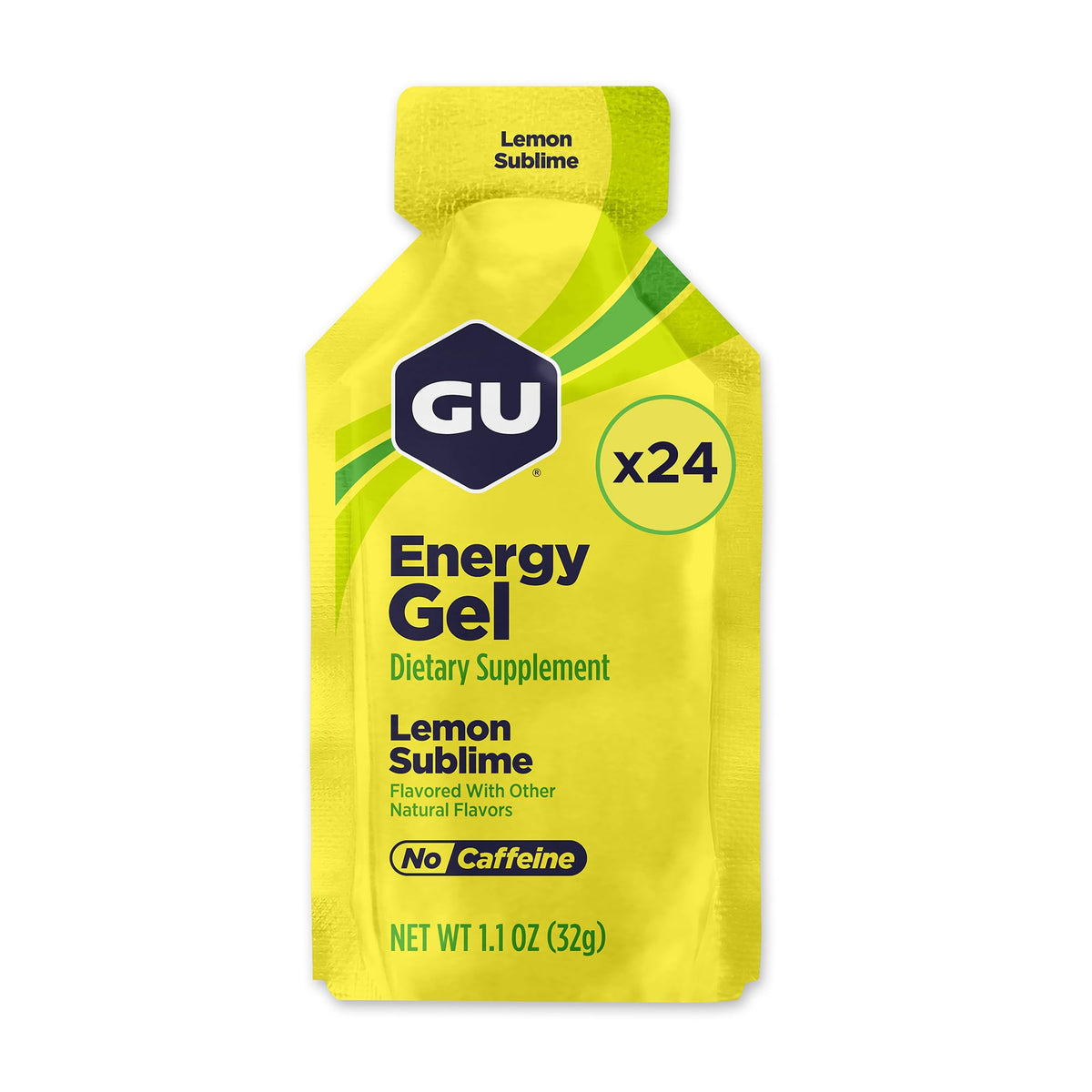 GU Energy Gel, Lemon Sublime, 24 Count