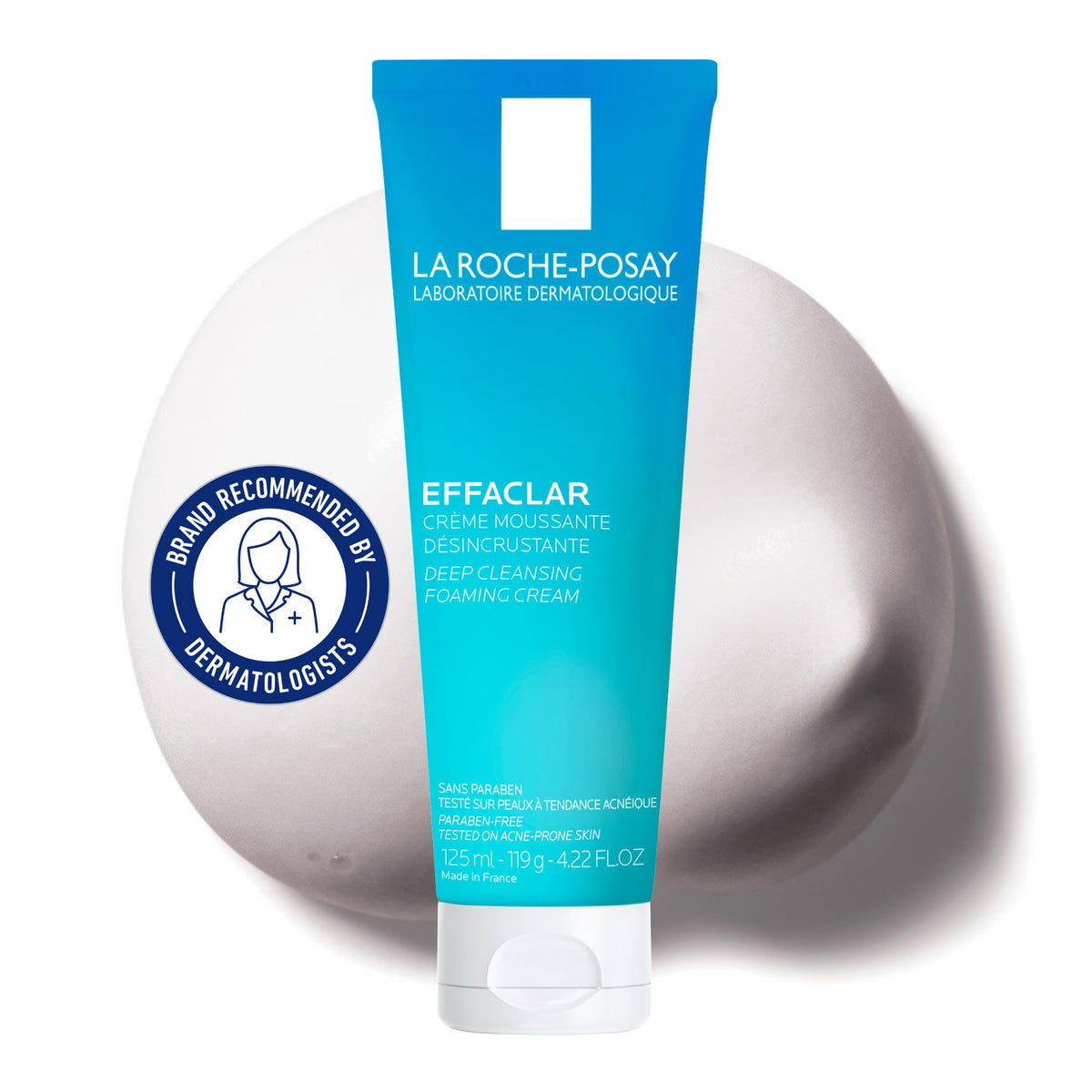La Roche-Posay Effaclar Foaming Cream Cleanser, 125 mL