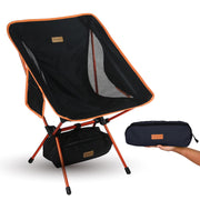 TREKOLOGY YIZI GO Ultralight Folding Camping Chair, Black