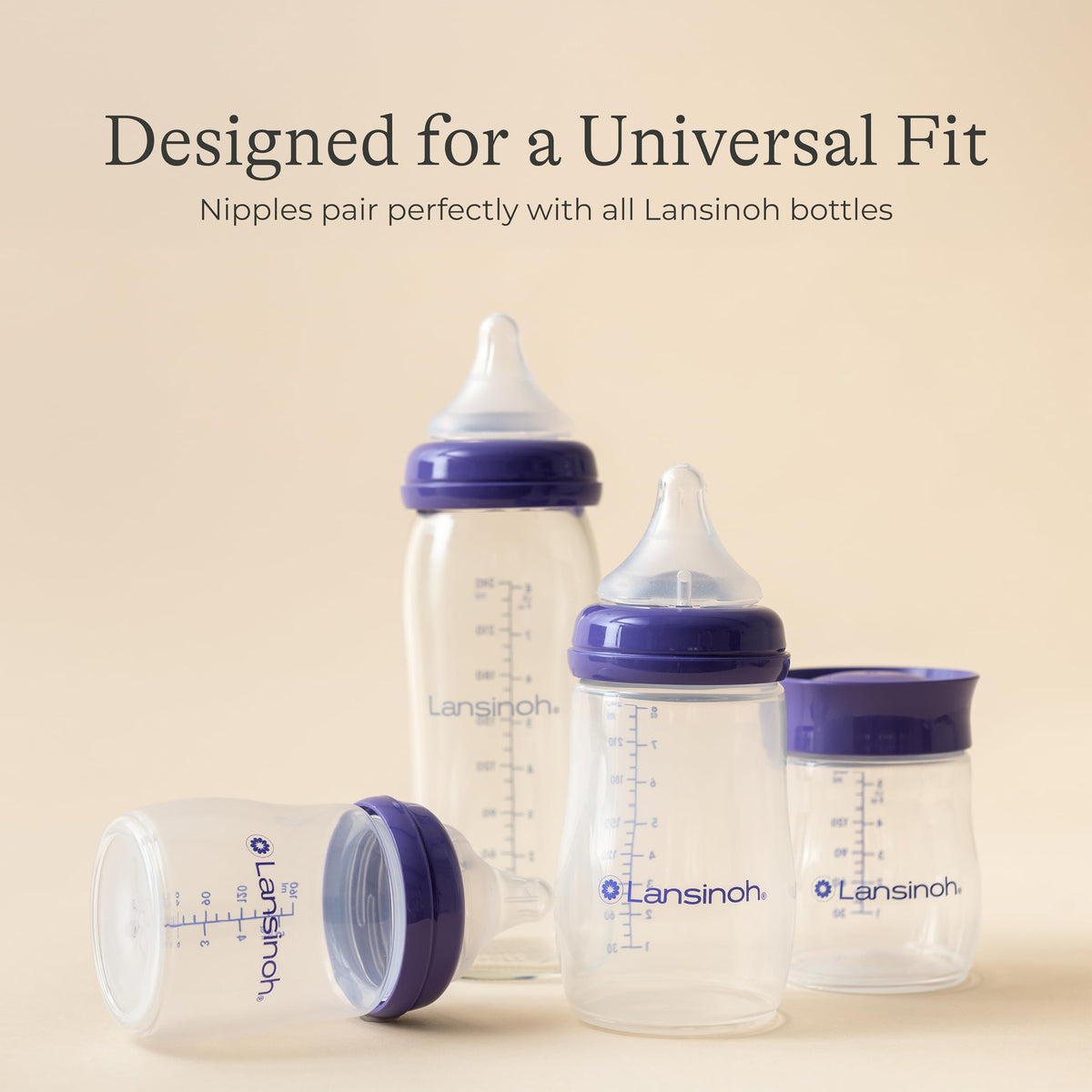 Lansinoh Anti-Colic Baby Bottles, Slow Flow, 5 oz (3 Pack)