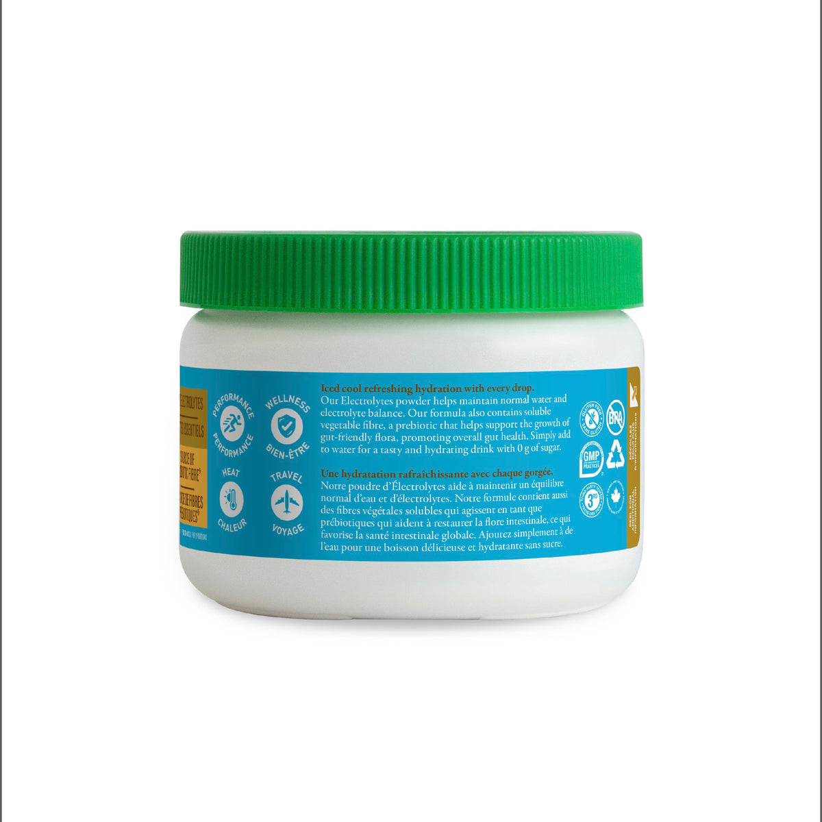 Organika Electrolytes Powder, Lemon Iced Tea, 210 g
