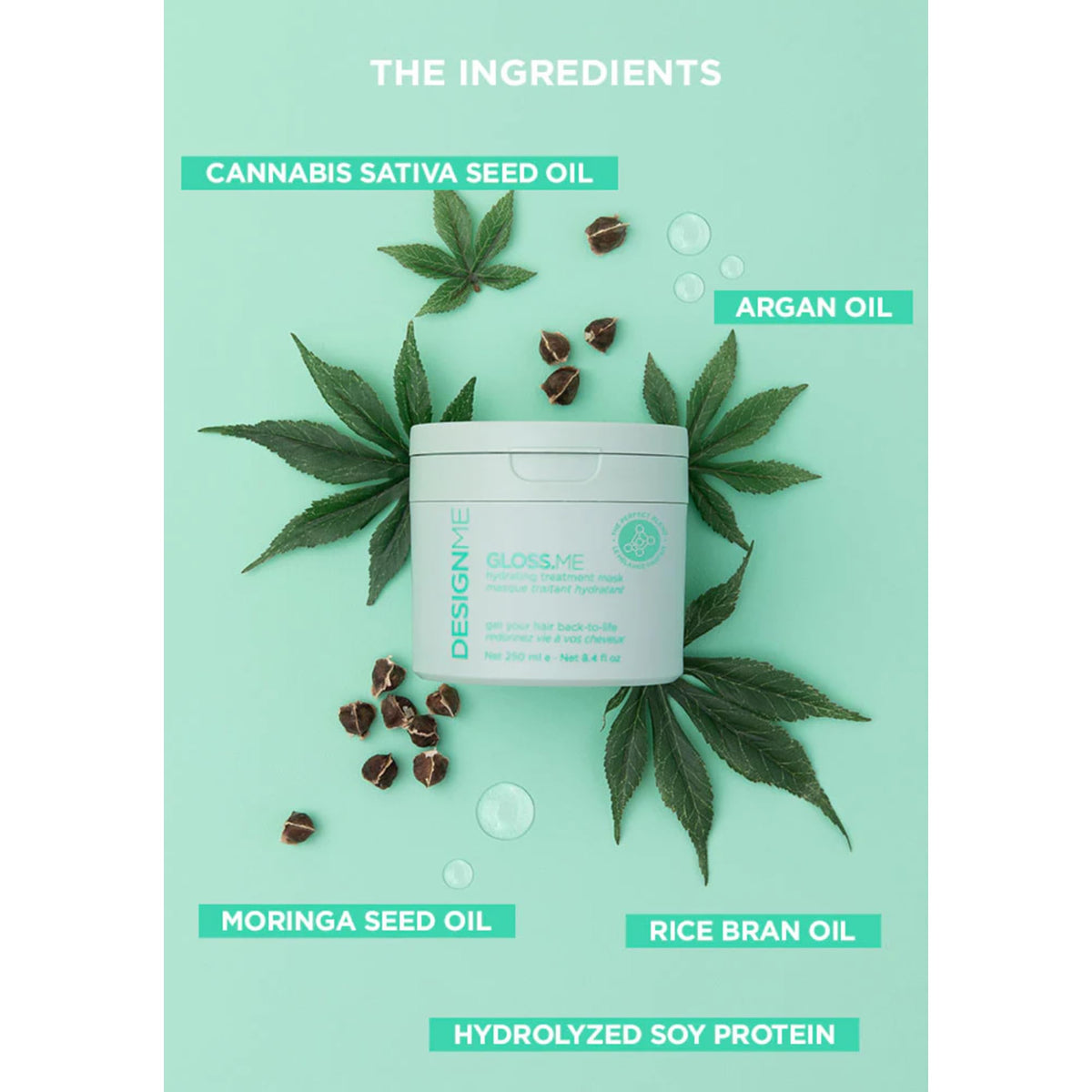 Design.Me GLOSS.ME Hydrating Treatment Hair Mask with Argan Oil