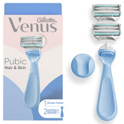 Gillette Venus Intimate Grooming Bikini Razor, 1 Handle + 2 Refills