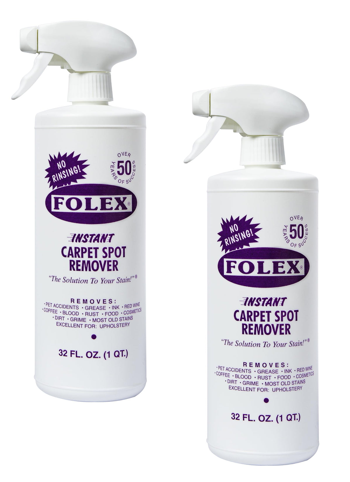 Folex Instant Carpet Spot Remover, 32 oz, Pack of 2
