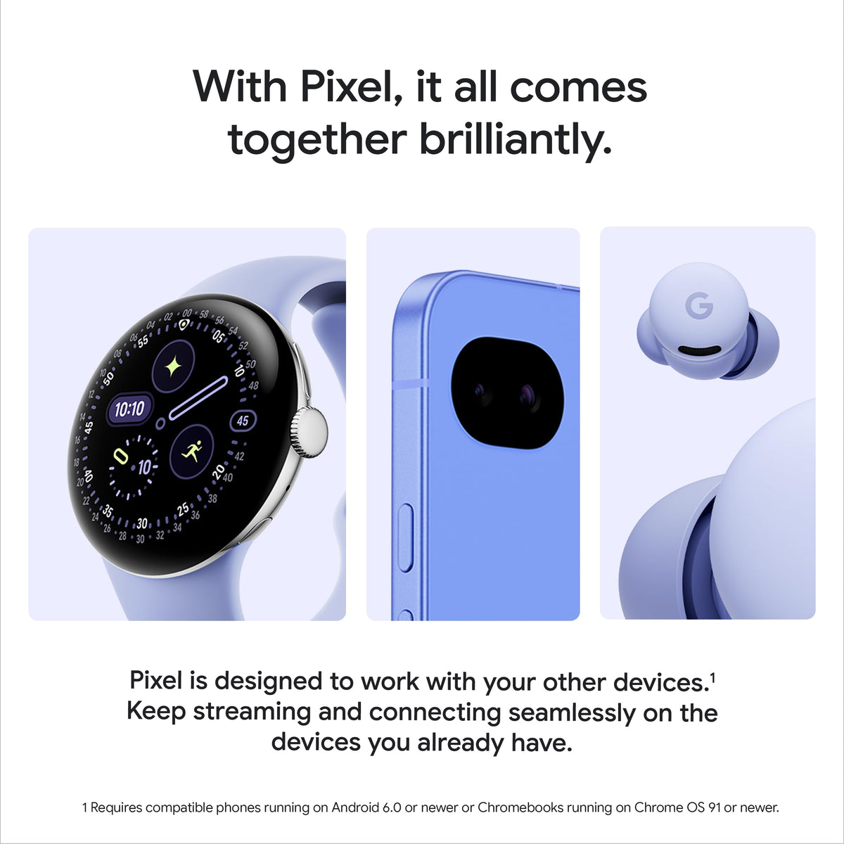 Google Pixel 10a Unlocked Android Smartphone, Fog, 128GB