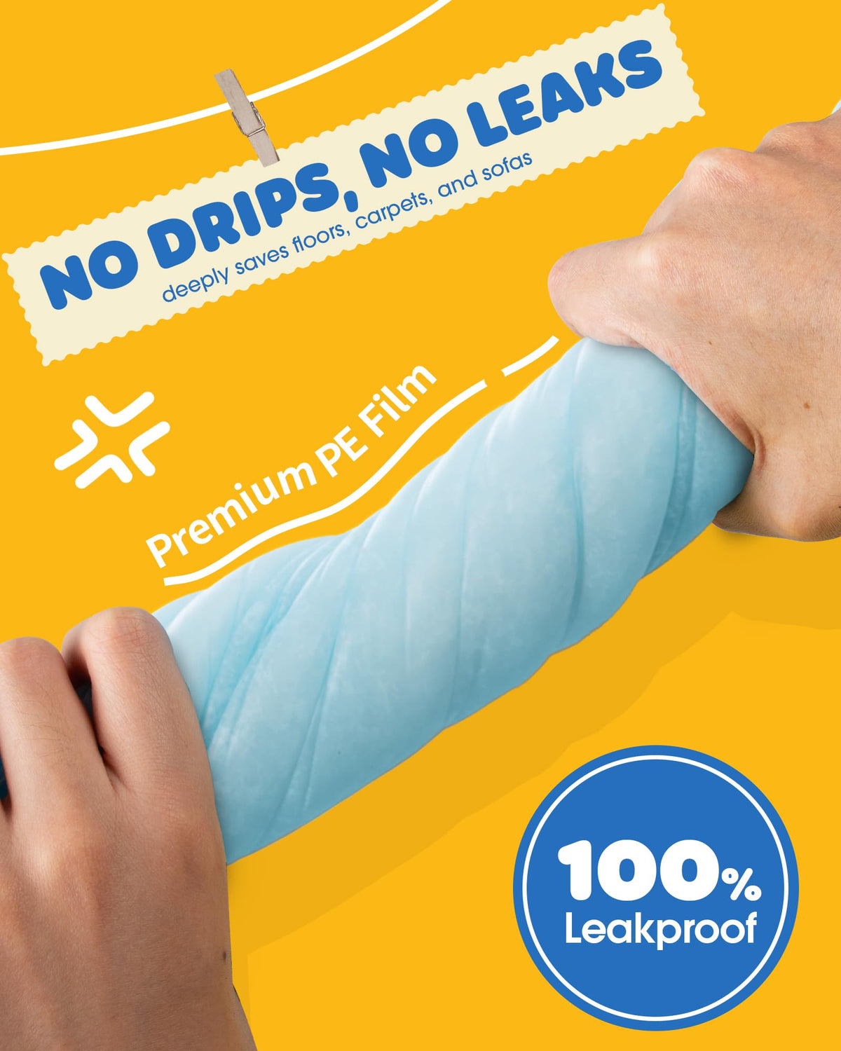Powools Extra Large Puppy Pads, 34 x 28 in, 50-Pack