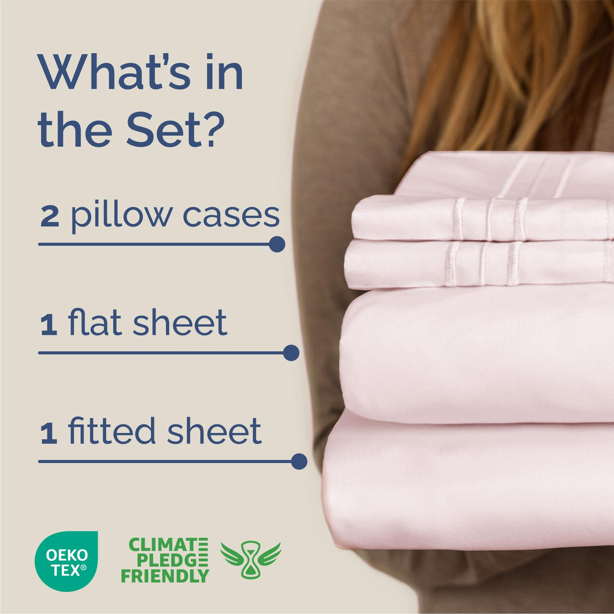 CGK Unlimited Brushed Microfibre Sheet Set, Queen, Lavender Pink