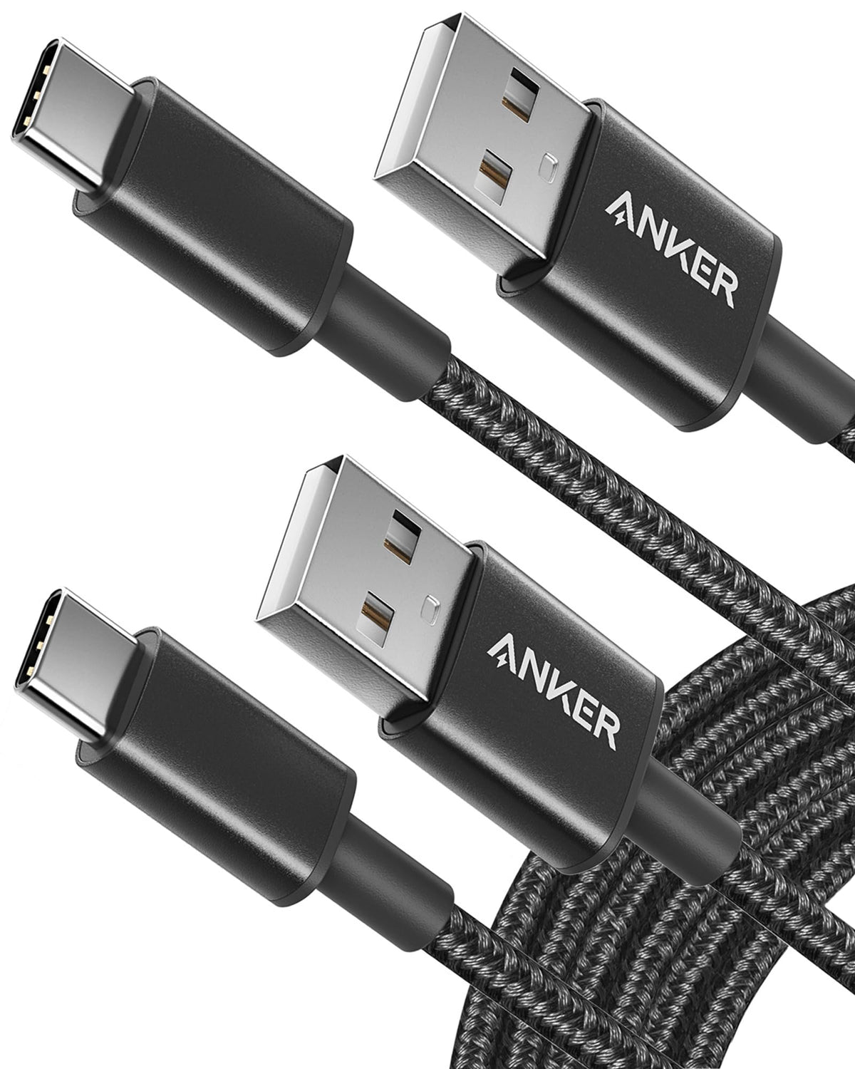 Anker USB A to USB C Cable, 10FT, Black, 2 Pack