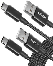Anker USB A to USB C Cable, 10FT, Black, 2 Pack