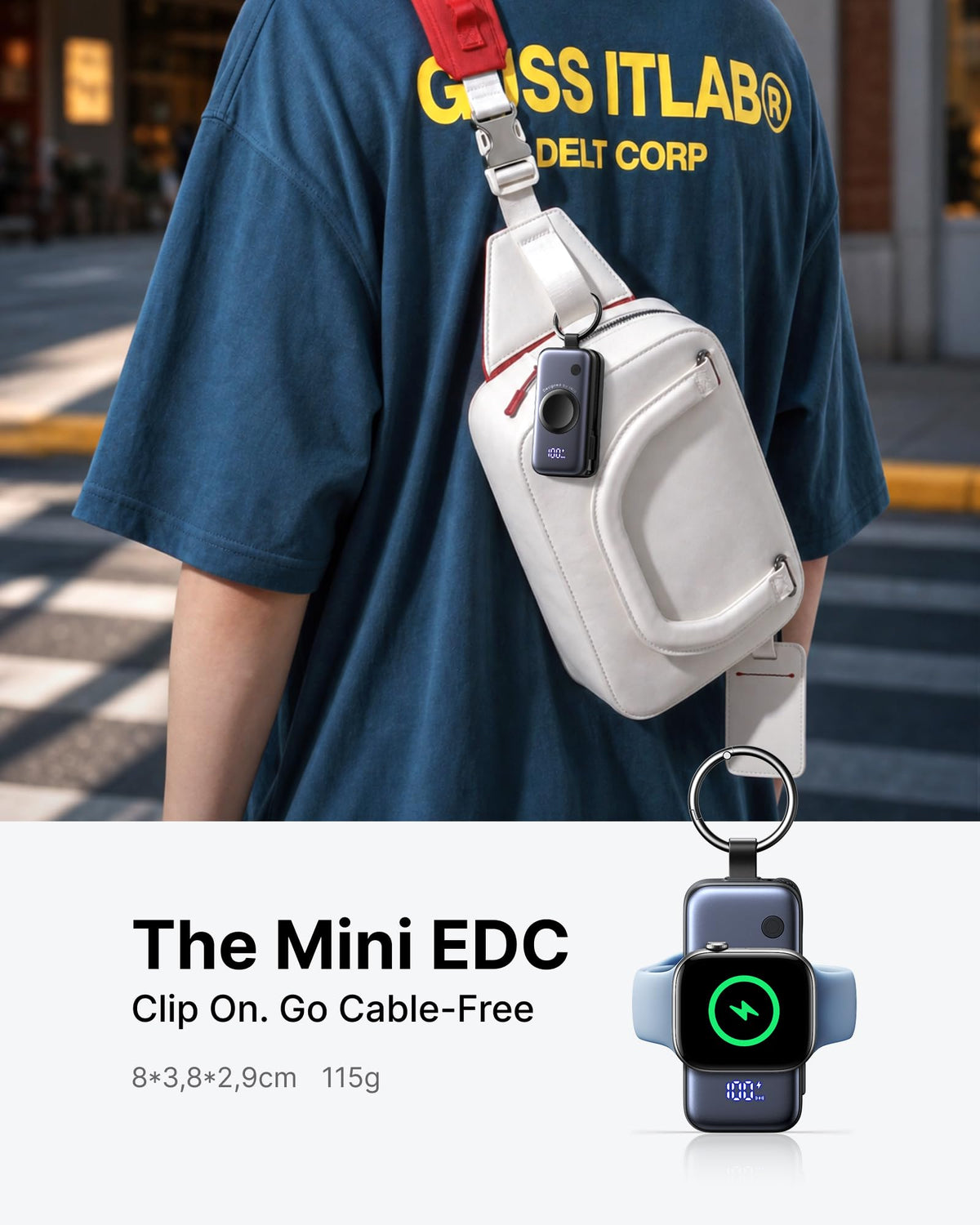 INIU Mini Power Bank for Apple Watch, 5000mAh 20W