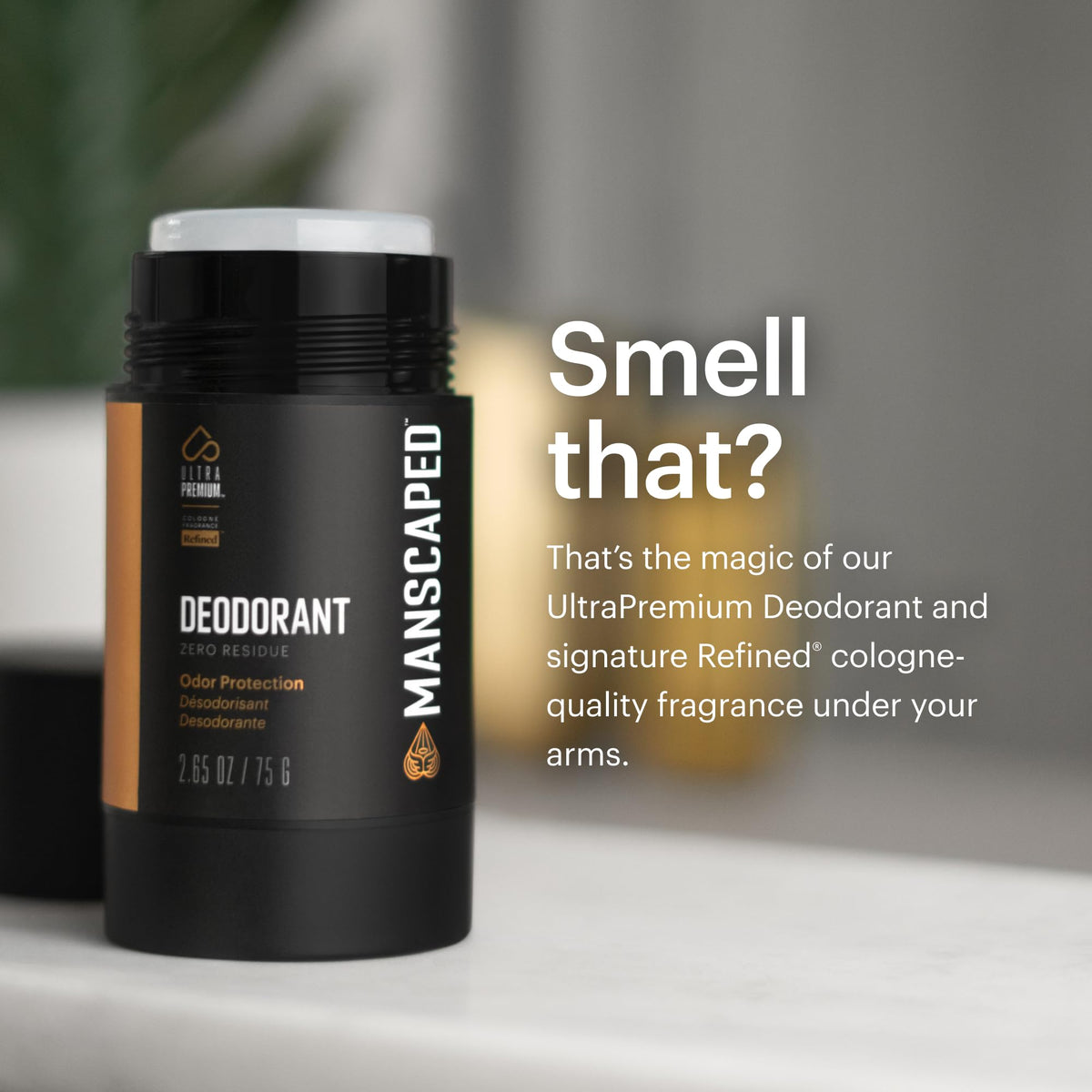 Manscaped UltraPremium Aluminum-Free Deodorant, 2.65 oz Stick