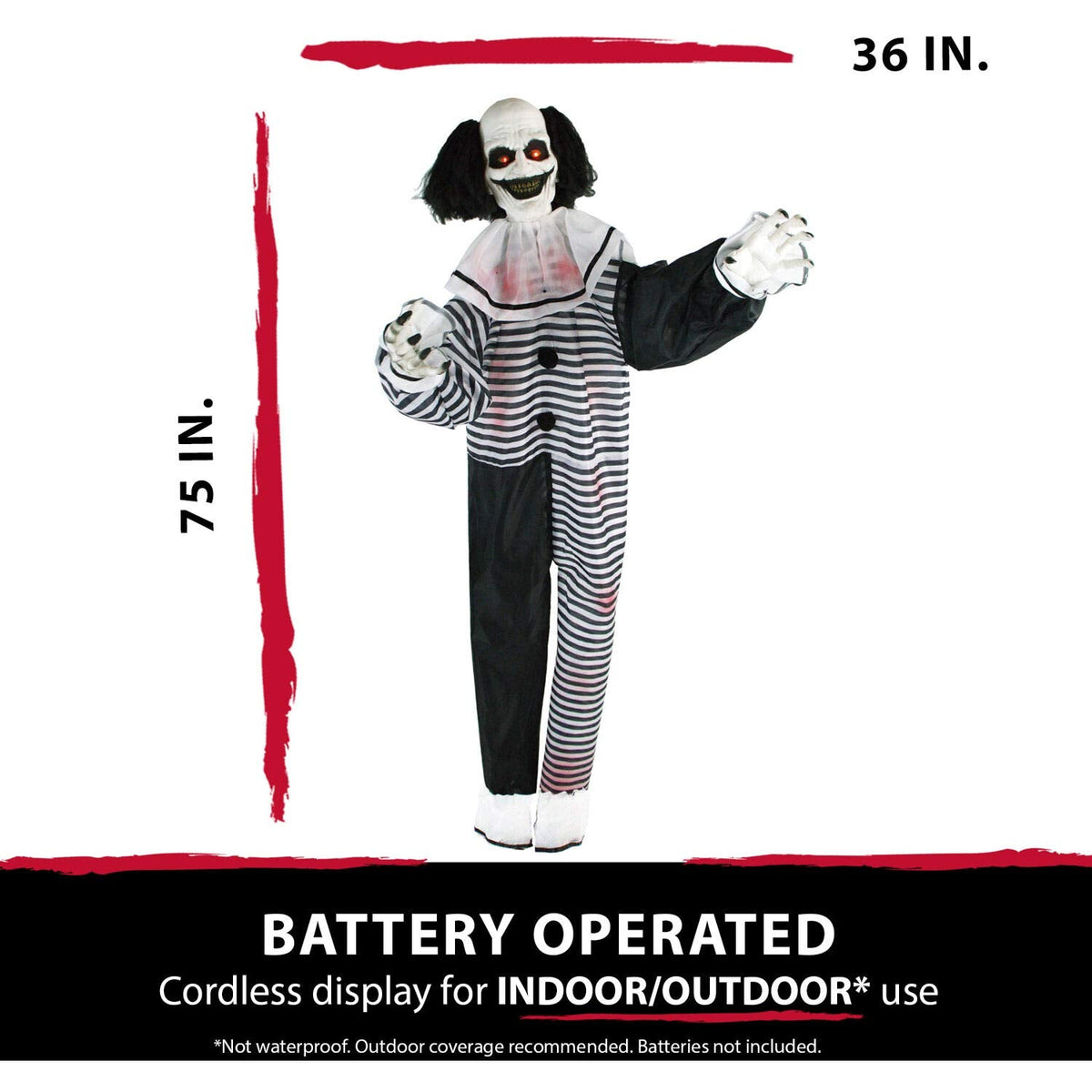 Haunted Hill Farm Animatronic Talking Clown
